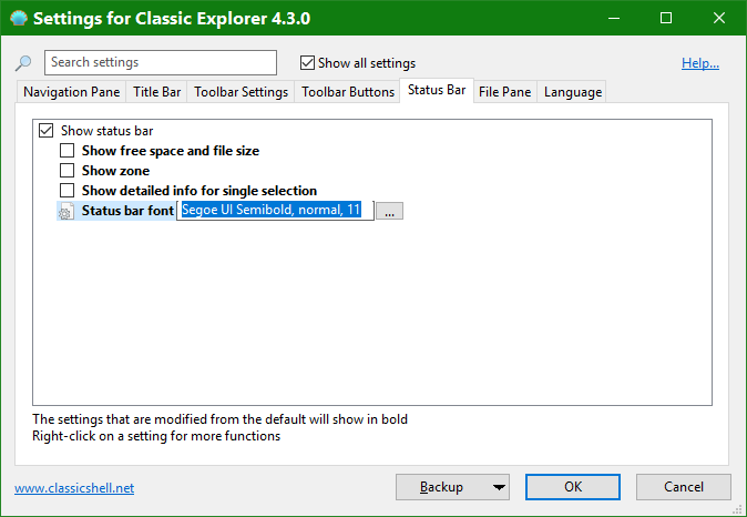 Classic Explorer - Status Bar Font Settings.png