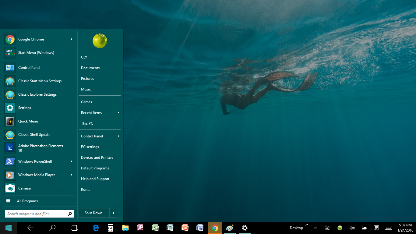 Classic Shell • View topic - Classic Shell Windows 10 - Desktop view